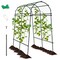 Costway 7.5FT Garden Arch Trellis Outdoor Plant Support Archway for Climbing Vine Flower